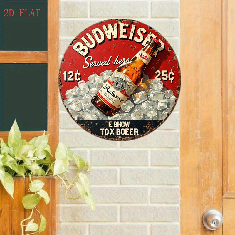 1pc Vintage Beer Logo Metal Wa - огляд і ціна Vintage Collectible Plates