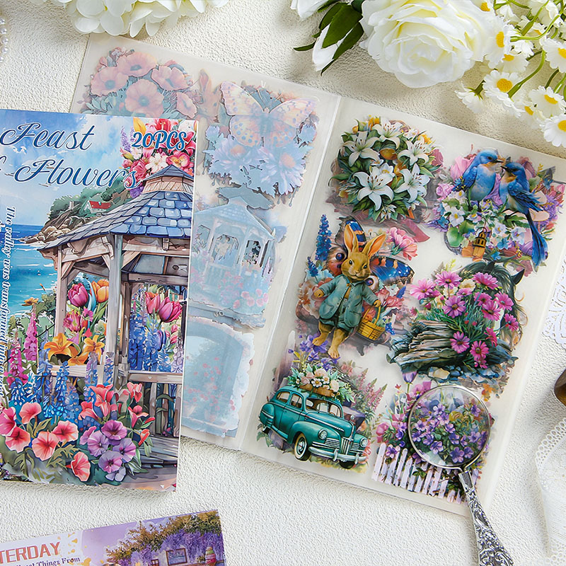 20 pcs/book PET Stickers book  - огляд і ціна Vintage Collectible Books