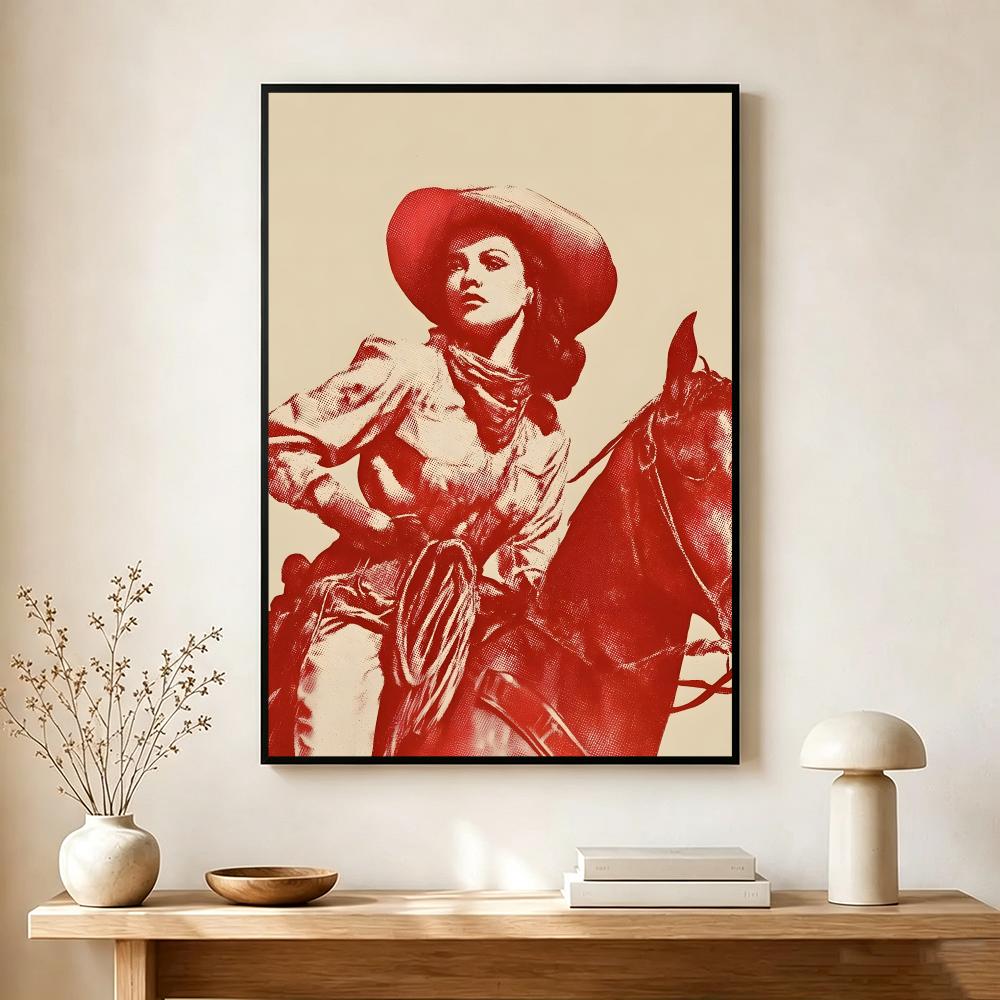 Vintage Cowgirl Theme Poster M - огляд і ціна Vintage Collectible Posters