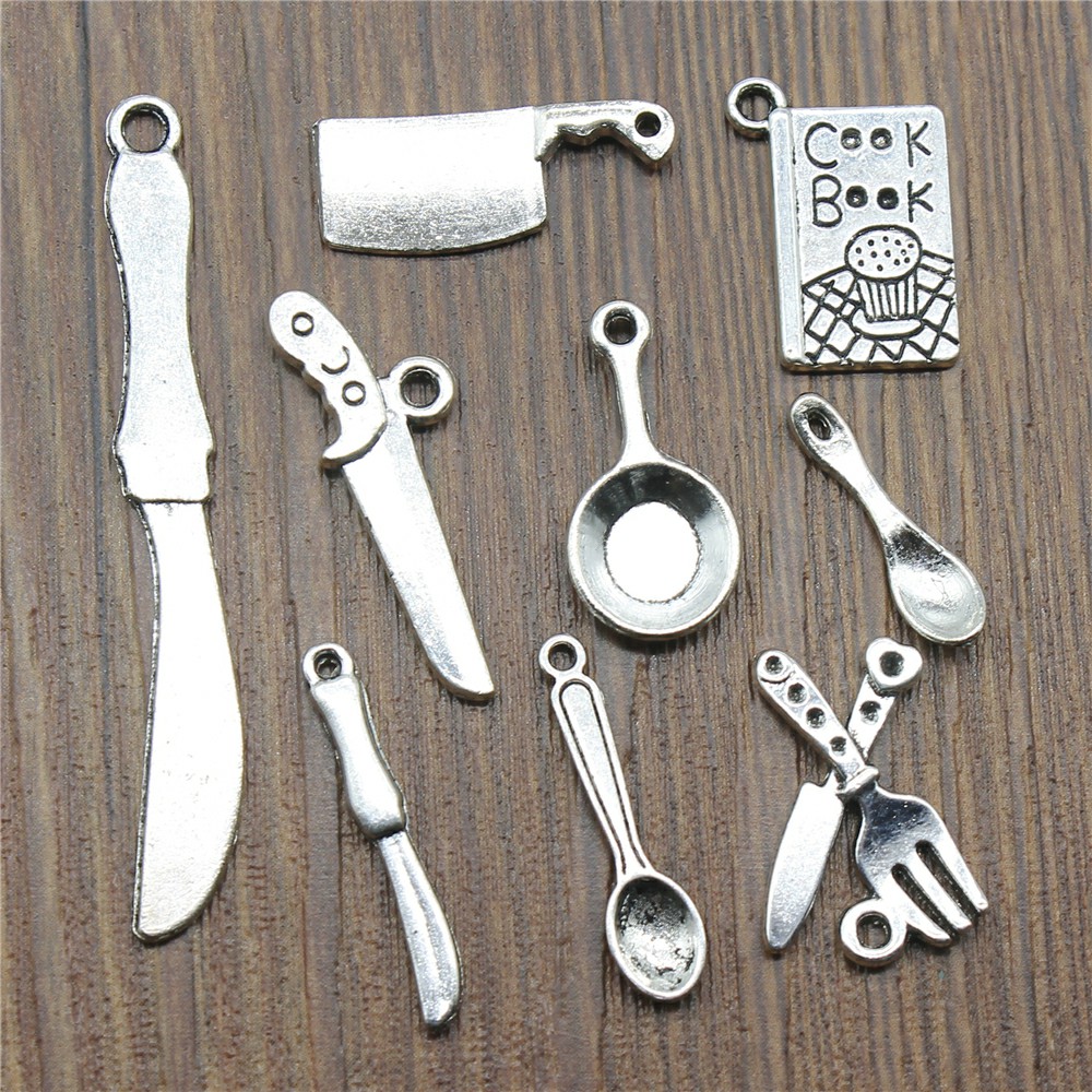 20pcs Kitchenware Charms Antiq - огляд і ціна Vintage Collectible Spoons
