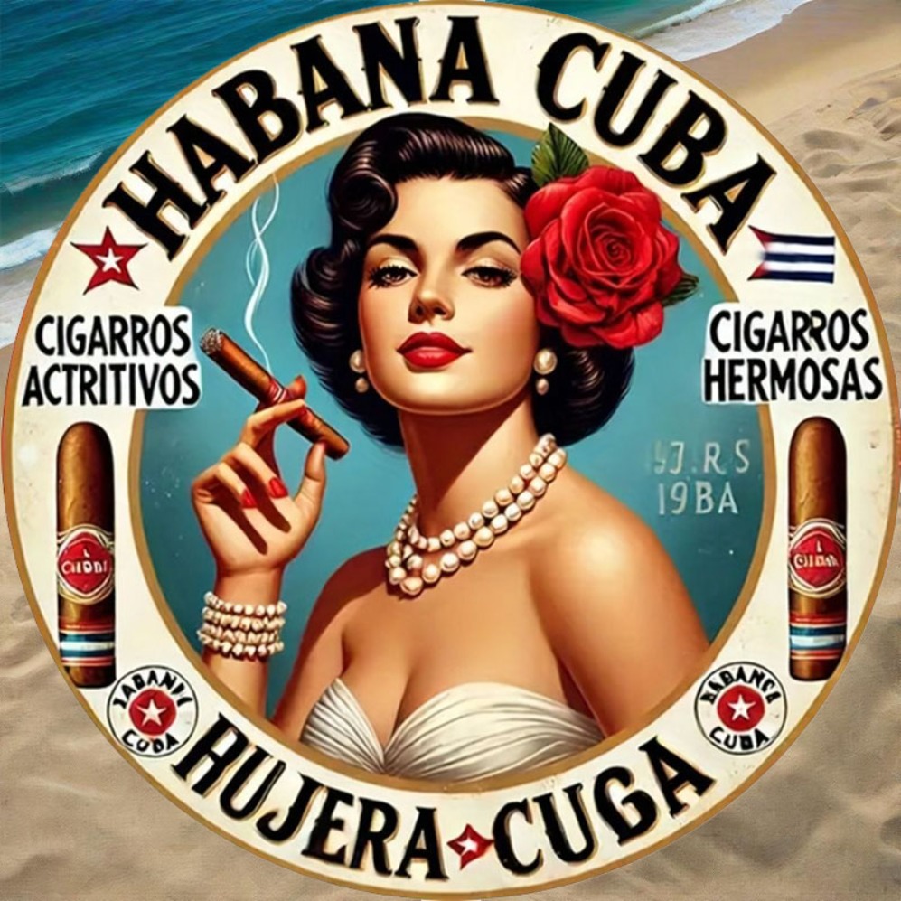 Vintage Havana Style Cigar Gir - огляд і ціна Vintage Collectible Plates