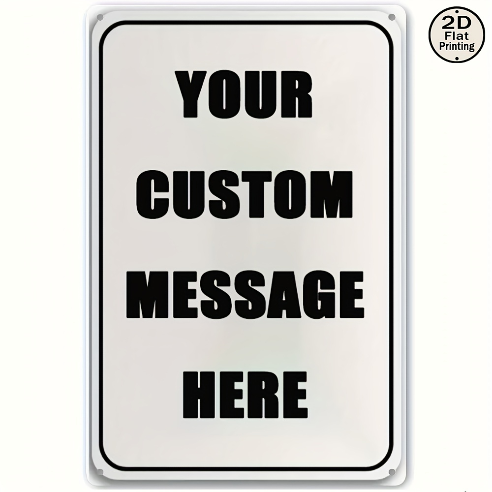 Custom Metal Tin Sign Personal - огляд і ціна Vintage Collectible Plates